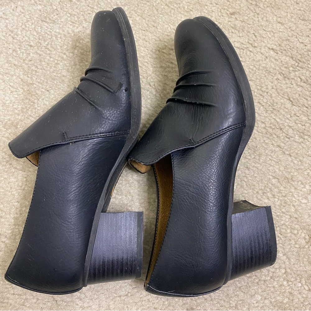 Natural soul STAR heeled slip on Shoe Bootie Size 7.5 black - Picture 4 of 9
